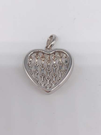 14kt White Gold & Diamond Pendant