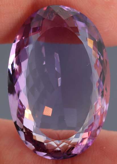 Halo flashing 40.5ct real unheated Bolivian Amethyst