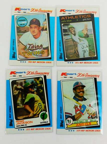 4 Topps 1982 MVP Baseball Cards