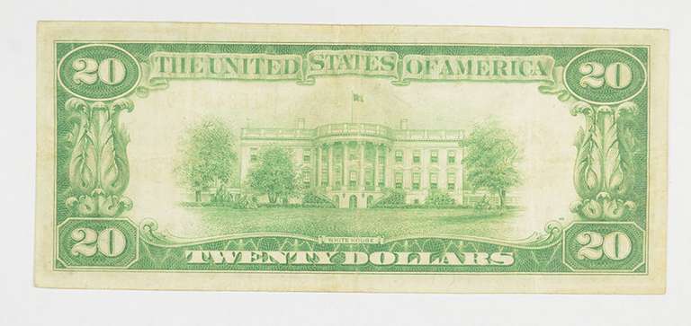 1928 $20 Gold Certificate Note