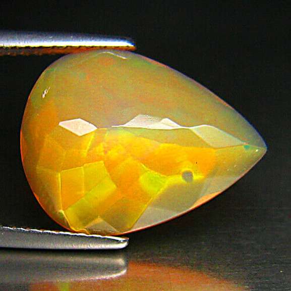 Unheated! Padparadsca! 3.62ct fingerprint flashing Welo Opal