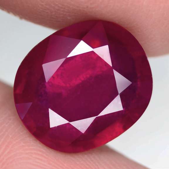 Huge 11.16ct rich blood red Ruby