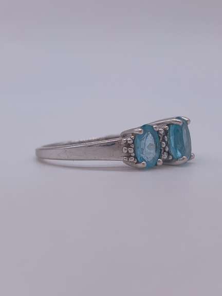 14kt Gold Blue Topaz Cocktail Ring