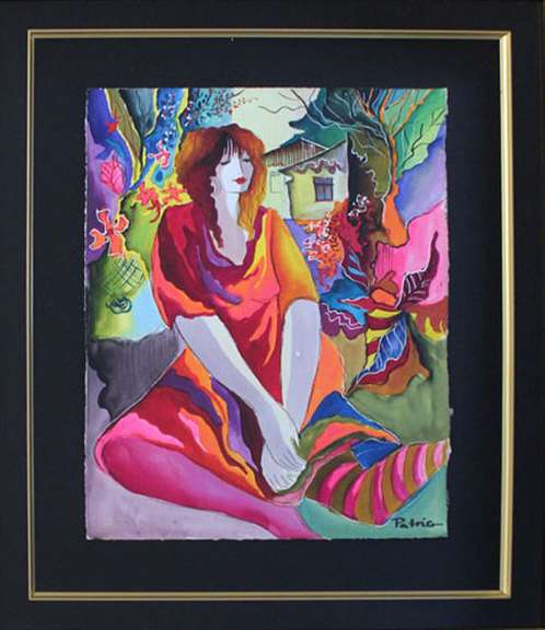 Patricia Govezensky Original Watercolor Patricia Govezensky Pleasant Thoughts
