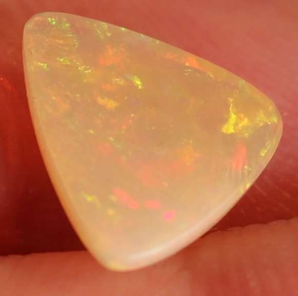 1.48ct floral block pattern semi-black Opal