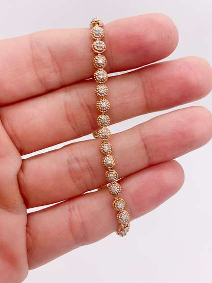 14kt Gold & Diamond Bracelet