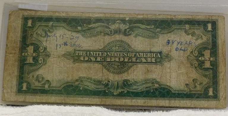 1923 Lg Size $1.00 Silver Cert, Blue Seal circ.
