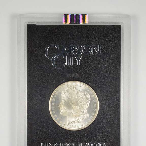 MS64 1884-CC Morgan Silver Dollar - GSA Hoard - Graded NGC