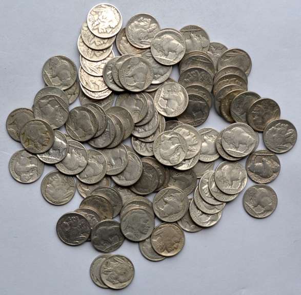 100 Full Date Buffalo Nickels
