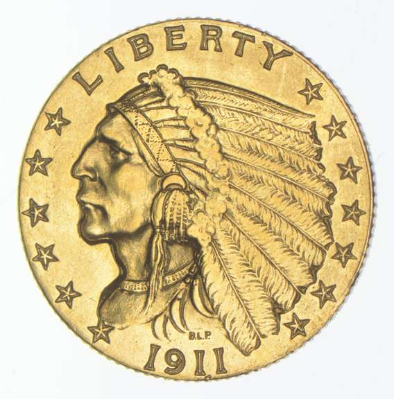 1911-D $2.50 Indian Head Gold Quarter Eagle