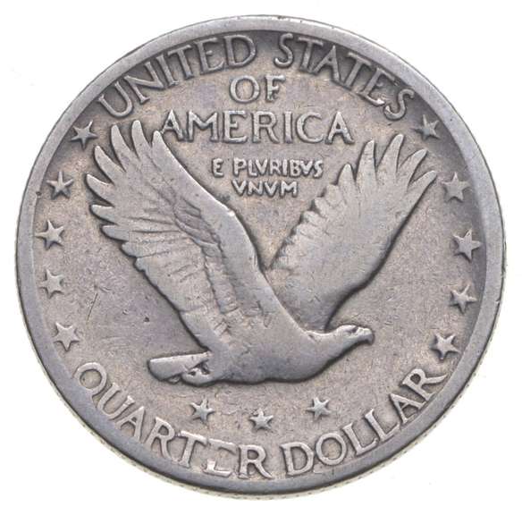 1918-S Standing Liberty Quarter 1918/7-S OVER DATE