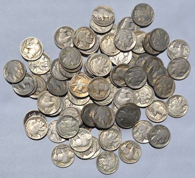 85 Full Date Unsearched Buffalo Nickels