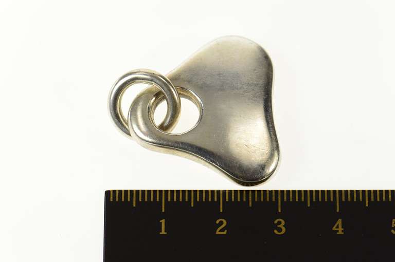 Sterling Silver Georg Jensen Curvy Statement 463B Designer Pendant