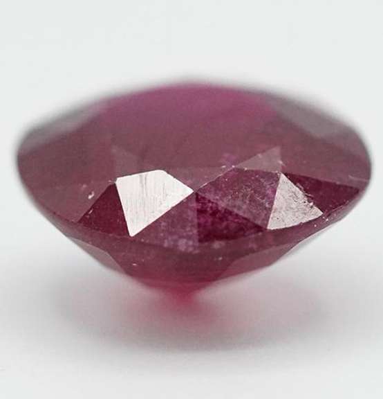 FIERY RED NATURAL RUBY OVAL CUT