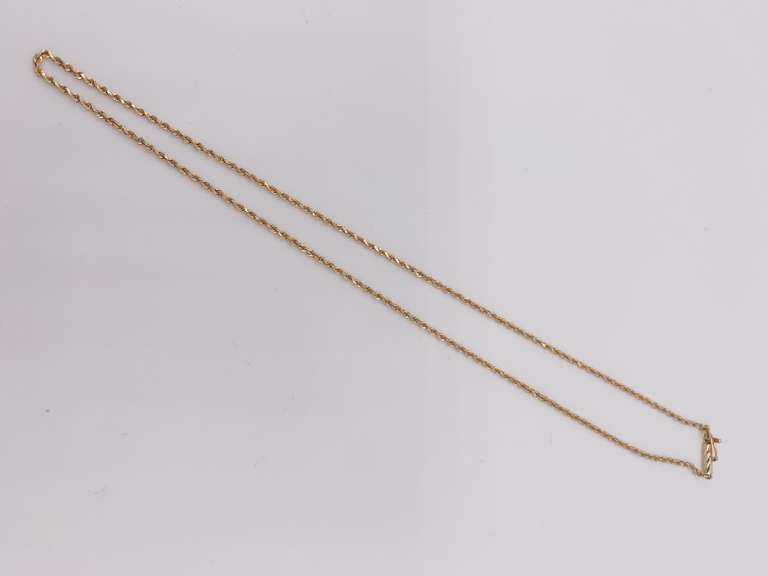 14kt Yellow Gold Twisted Chain Necklace