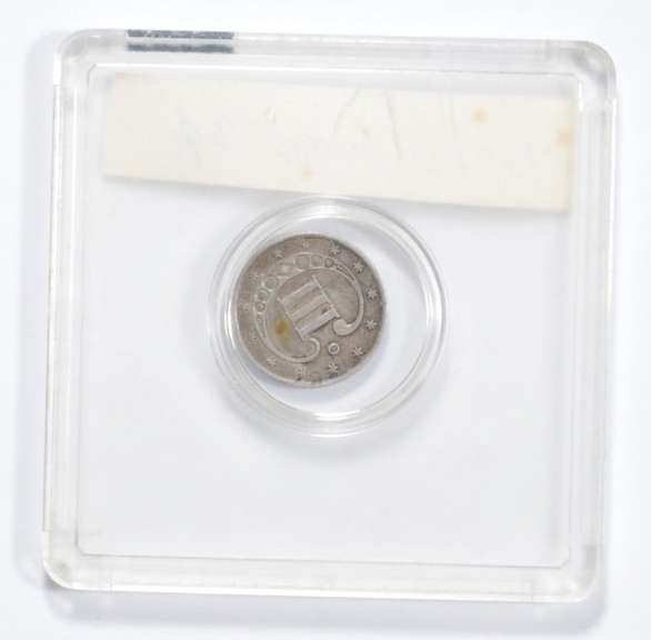 1851-O Silver Three-Cent Piece - Slabbed