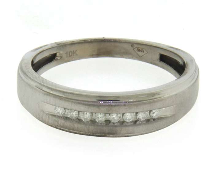 Nice White Gold Diamond Channel Band