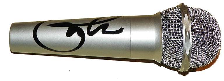 Eric Clapton Autographed Facsimile Signed Microphone