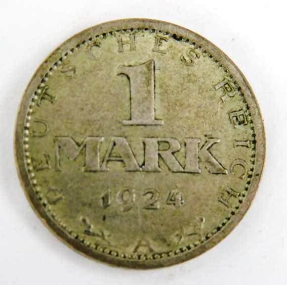 1924 A German 1 Mark Coin