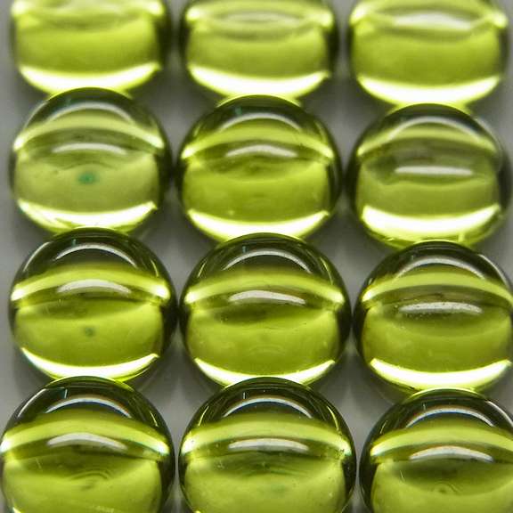 Pristine 8.03ct 12pc lime green Peridot set