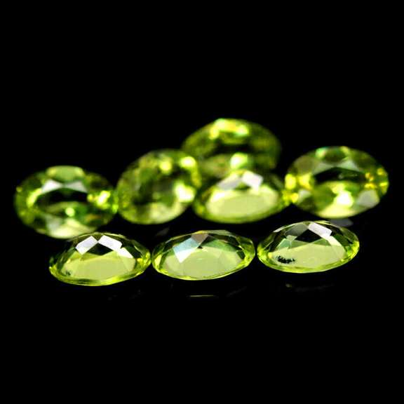 Real 3.71ct set of untreated spring green Peridot