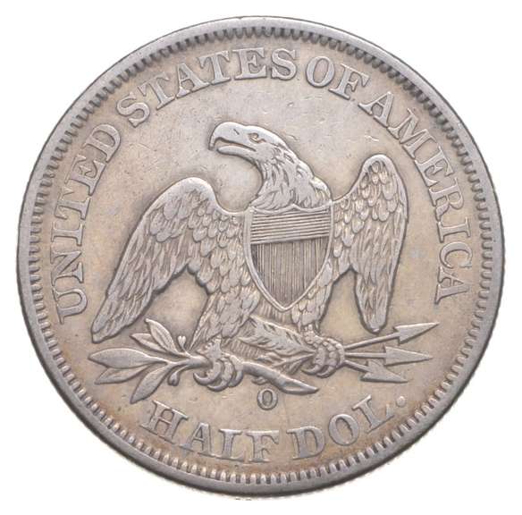 1858-O Seated Liberty Half Dollar