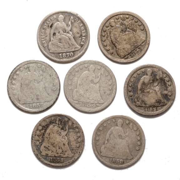 7 Seated Half Dimes