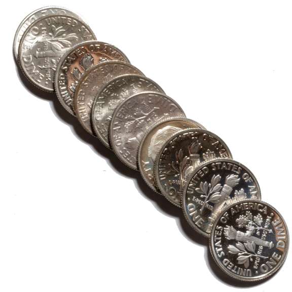 Gem Silver BU and Proof Roosevelt Lot