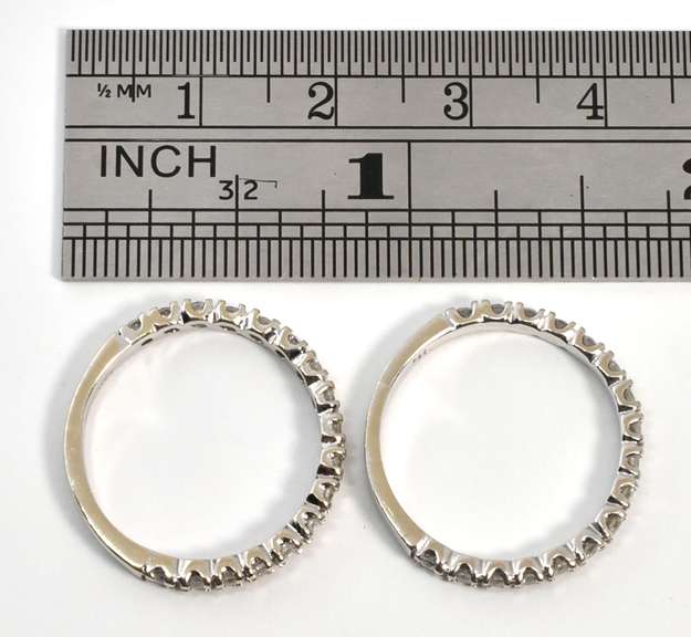 Matched Pair of WG Diamond Bands