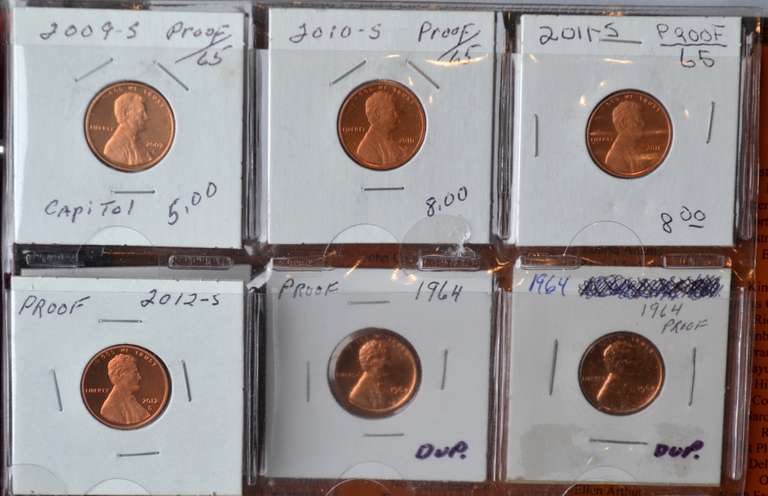 Proof Lincoln Cents  Album