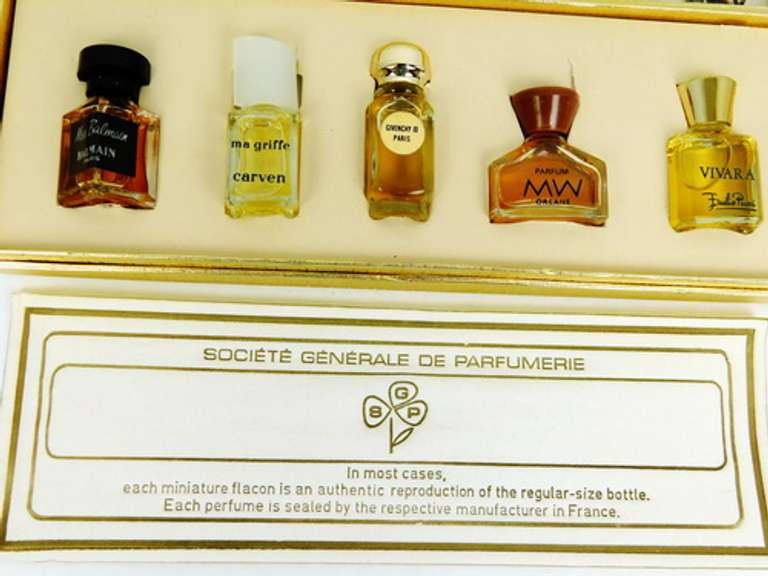 Vintage Box Set of Miniature French Perfumes