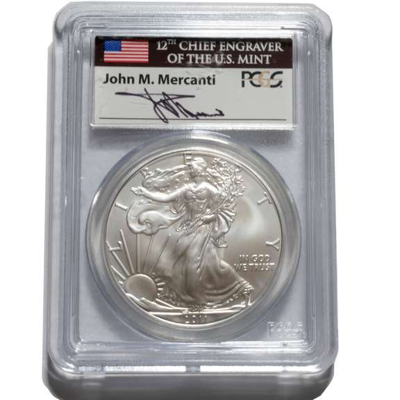 Mercanti Signed 2011 PCGS MS70 25 TH Anniversary Set First Strike.