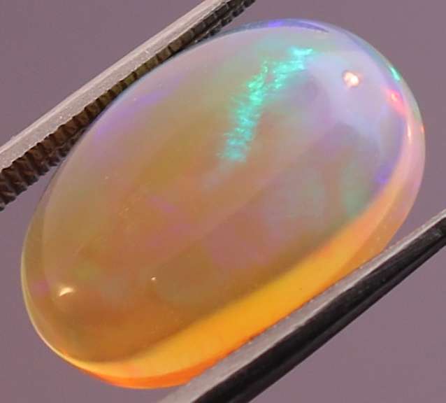 4.35ct block and ribbon pattern semi black Jelly Opal