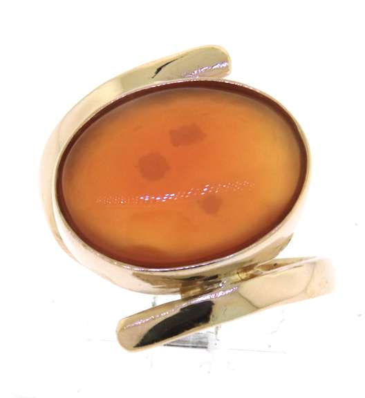 Gorgeous 18kt Carnelian Gold Ring