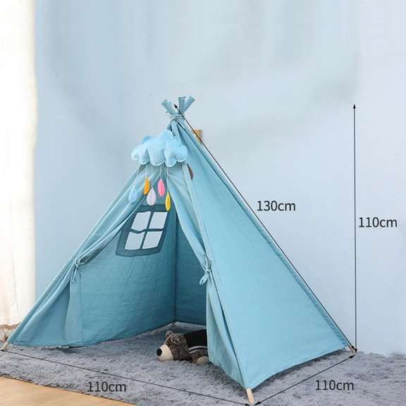 130cm Tent Kids Cotton Canvas Pretend Play House