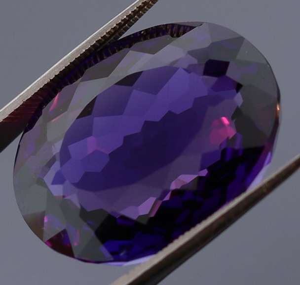 Simply stunning 26.28ct royal purple created Amethyst