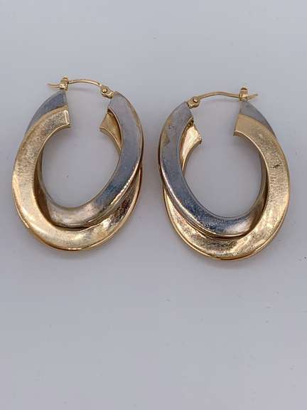 14kt Solid Yellow Gold Hoop Earrings
