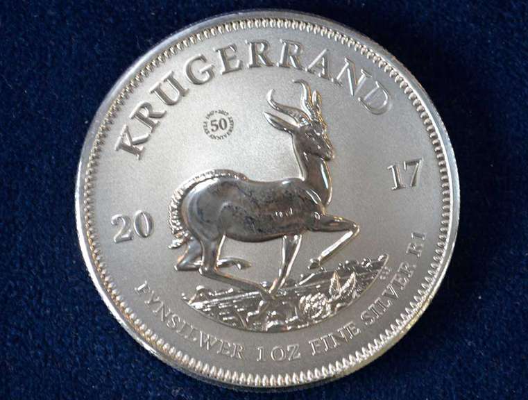 2017 South African Krugerrand 1 OZ Silver Coin BU