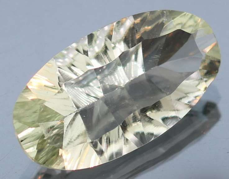 Brilliant 13.94ct natural platinum green Amethyst