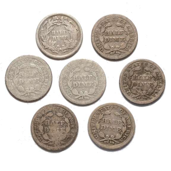 7 Seated Half Dimes