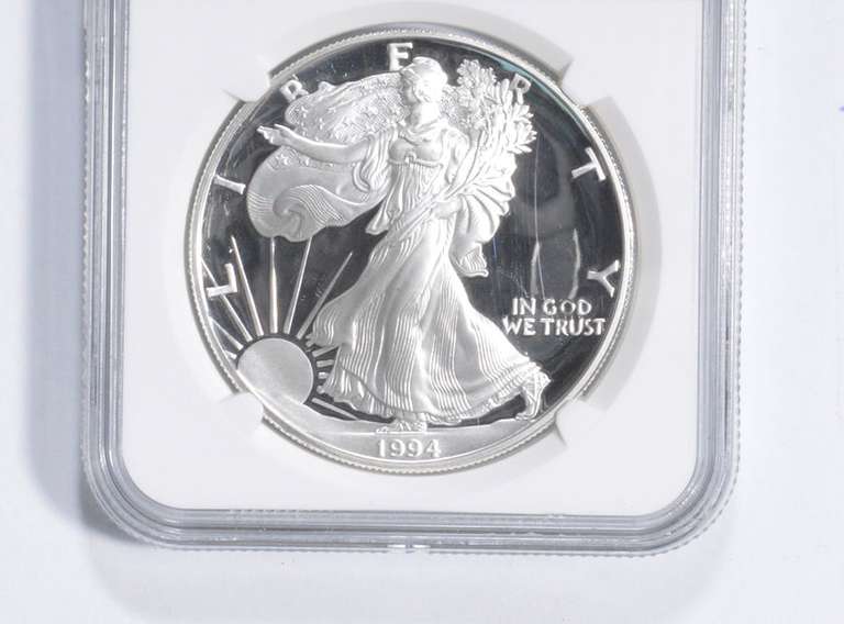PF70 UCAM 1994-P American Silver Eagle - Graded NGC