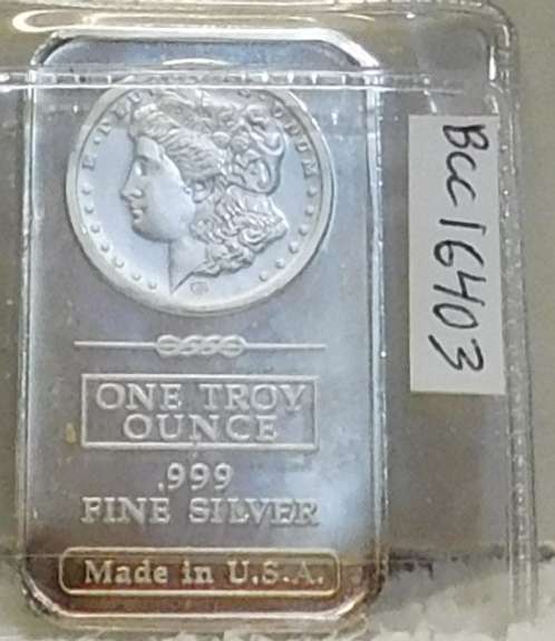 One Ounce Silver Bar -  Morgan