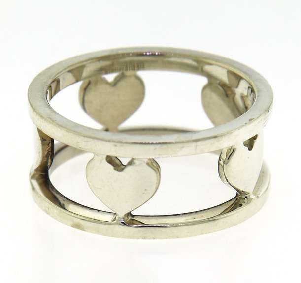 Tiffany & Co Open Heart Stencil Ring