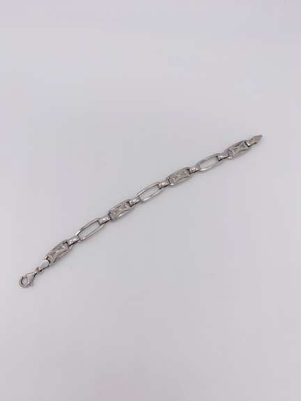 18kt Solid White Gold Bracelet
