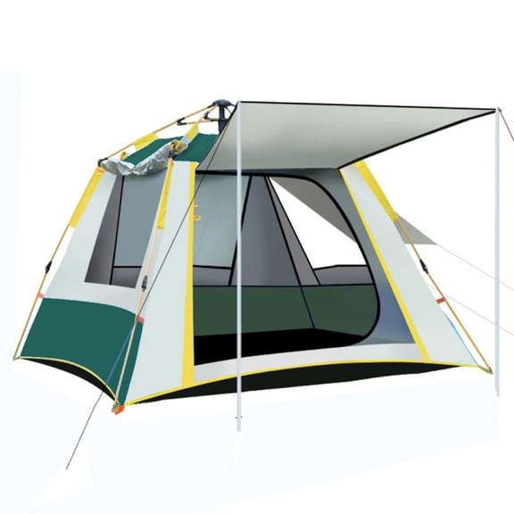 2-3 People Fully Automatic Set Up Tent With 3 Windows