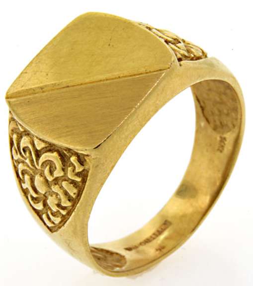 Men's 14kt Signet Ring
