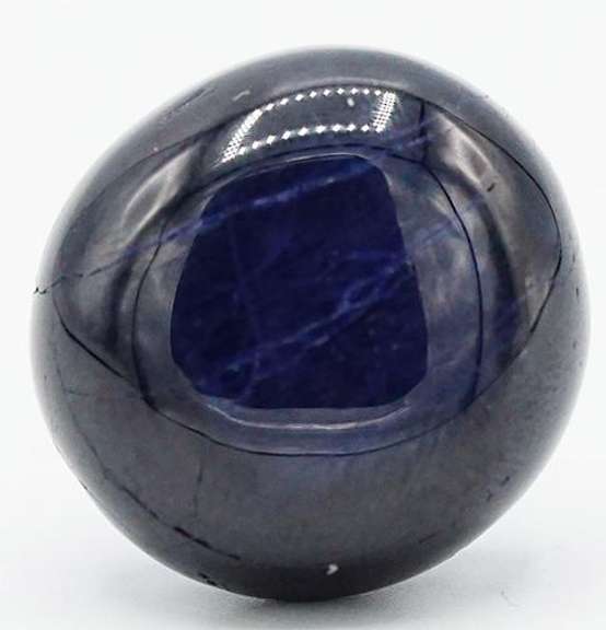 1 NATURAL BLUE STAR SAPPHIRE ROUND CABOCHON