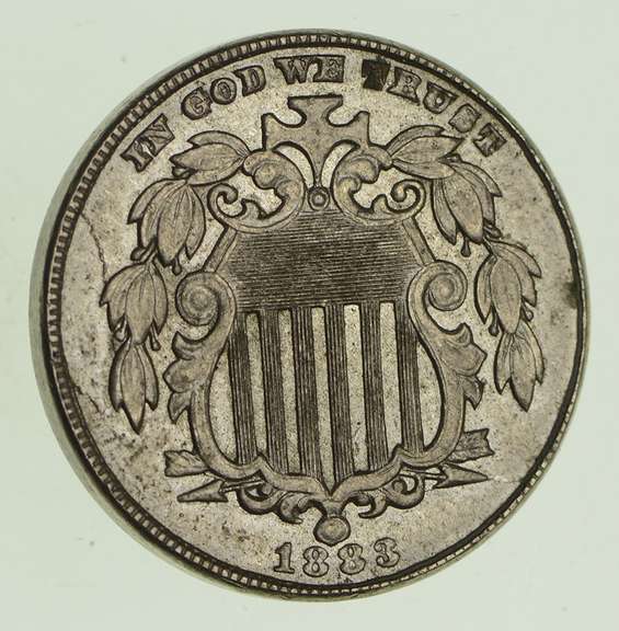 1883 Shield Nickel - Without Rays - Choice