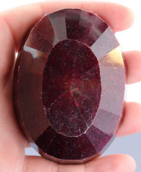 Impressive 1181ct rich violet red Ruby