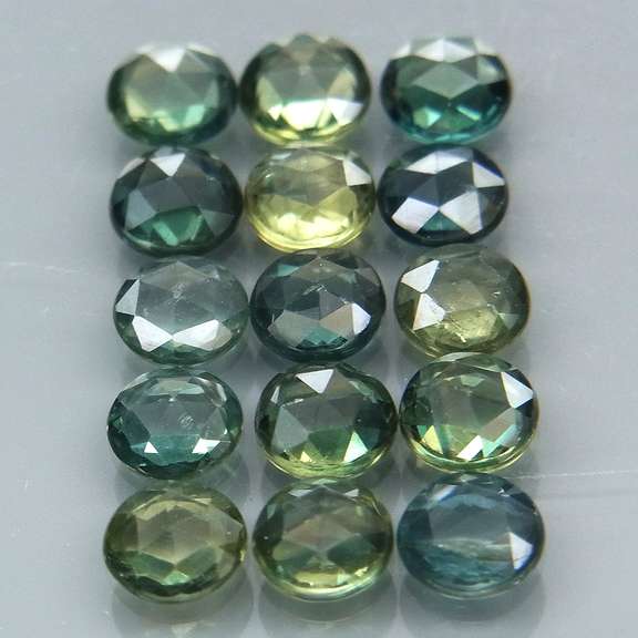 Eye to VS clarity! 3.42ct rose cut Australian Sapphire set